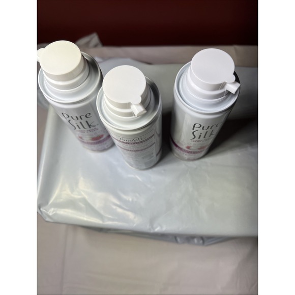 Pure Silk Raspberry Mist Shaving Cream 3 Pack - Picture 4 of 5